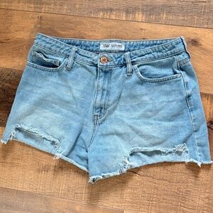 YMI Light Wash Distressed Denim Shorts